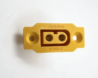 Разъем Amass XT60E-F (розетка, 60А, желтый)